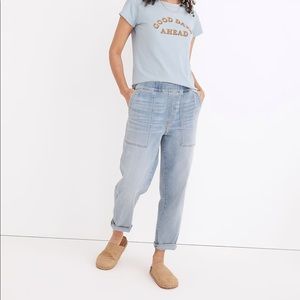 Madewell Pull-On Relaxed Jeans in Lisford Wash